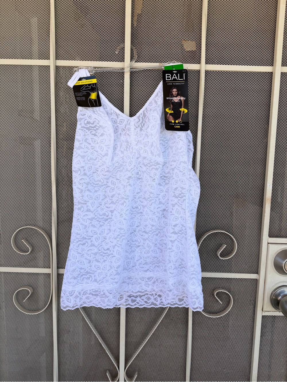 Bali White Lace Firm Control Cami